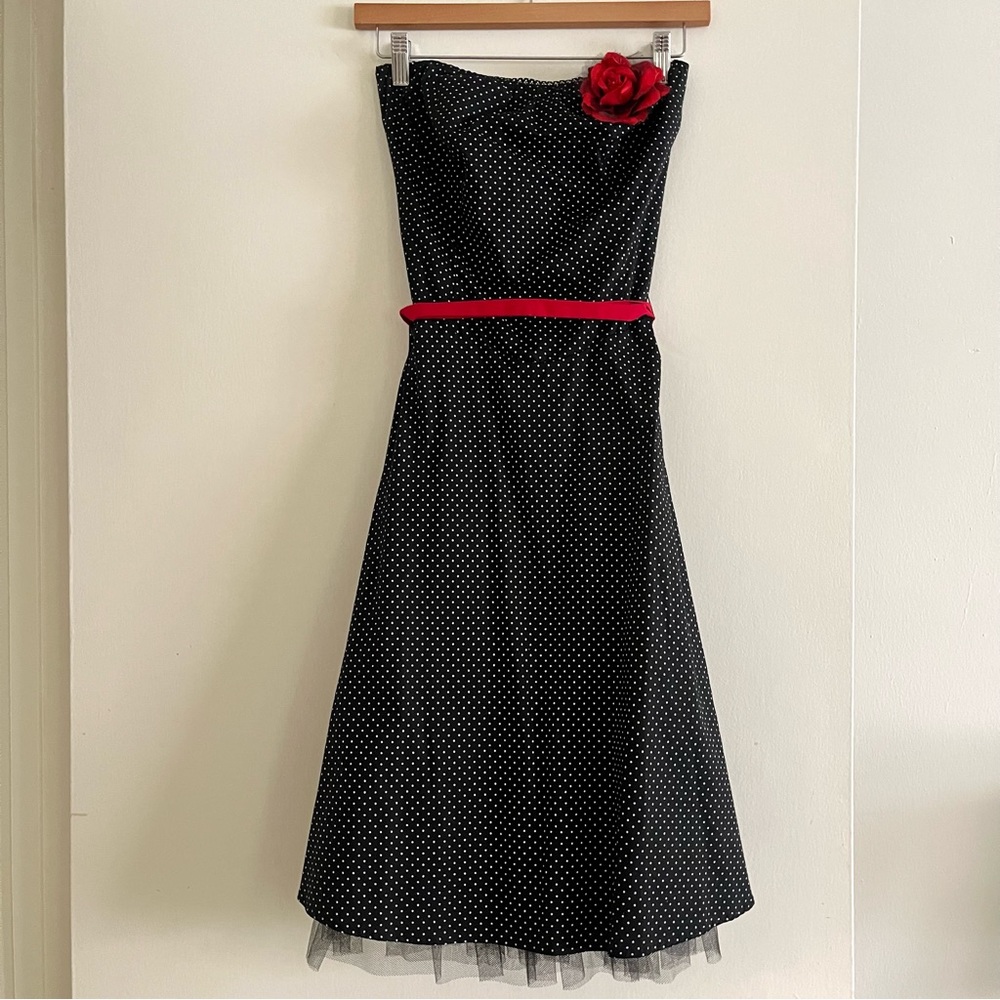 Vintage Ruby Rox Strapless A-Line Dress 🌹